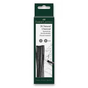Prírodný uhol Faber-Castell Pitt Monochrome 3-6 mm, 20 kusov